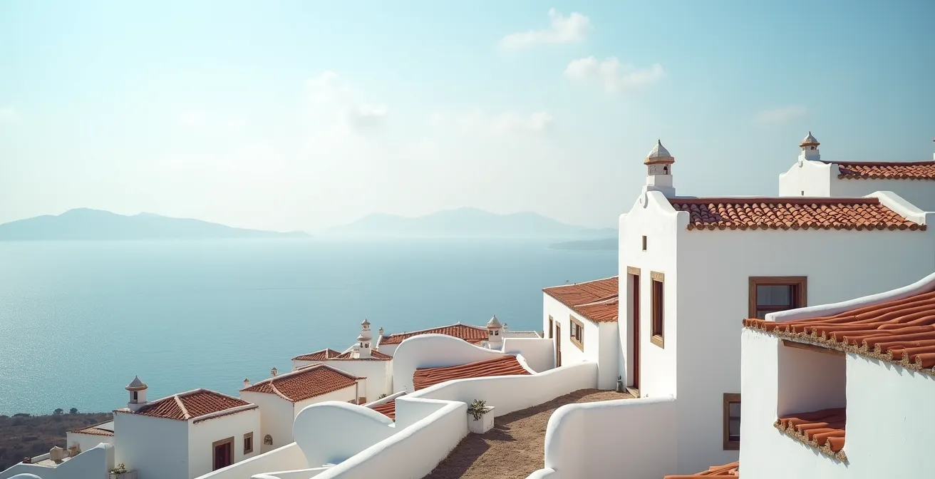 Vue atmosphérique du quartier de Belcourt à Alger dans les années 1920